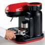 Ariete Cafetera Espresso Moderna con Molinillo Roja 1318/00