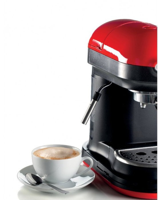 Ariete Cafetera Espresso Moderna con Molinillo Roja 1318/00