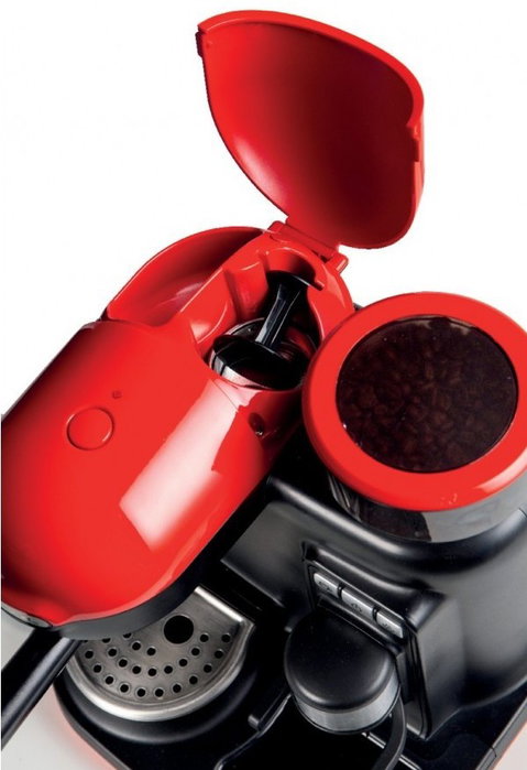 Ariete Cafetera Espresso Moderna con Molinillo Roja 1318/00