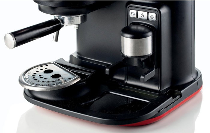 Ariete Cafetera Espresso Moderna con Molinillo Roja 1318/00