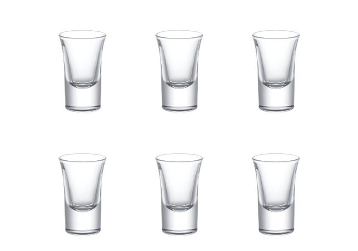 La Mediterranea Set de 6 Chupitos Diva 30cc Ag