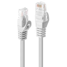 Lindy 48205 Cable de Red Cat6 U/UTP 5 Metros, Blanco, RJ-45 Macho a RJ-45 Macho, Gigabit Ethernet