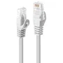 Lindy 48205 Cable de Red Cat6 U/UTP 5 Metros, Blanco, RJ-45 Macho a RJ-45 Macho, Gigabit Ethernet