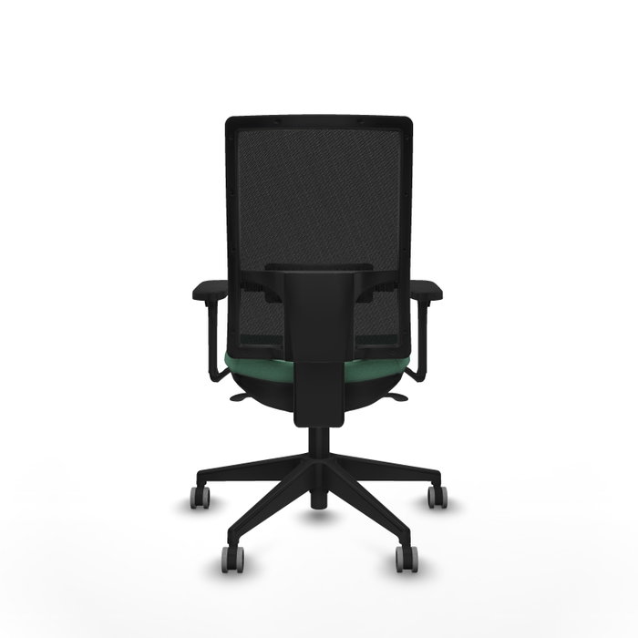 PIQUERAS Y CRESPO Silla de oficina Horna con Mecanismo Sincro, Verde Esmeralda y Negro