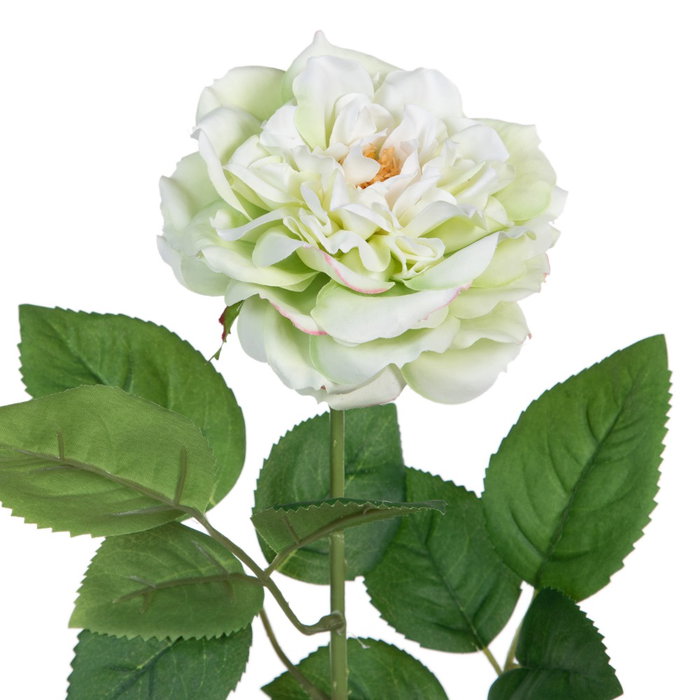 Flor Rosa Verde Artificial Decoración 14 X 16 X 43 cm (Set de 12)