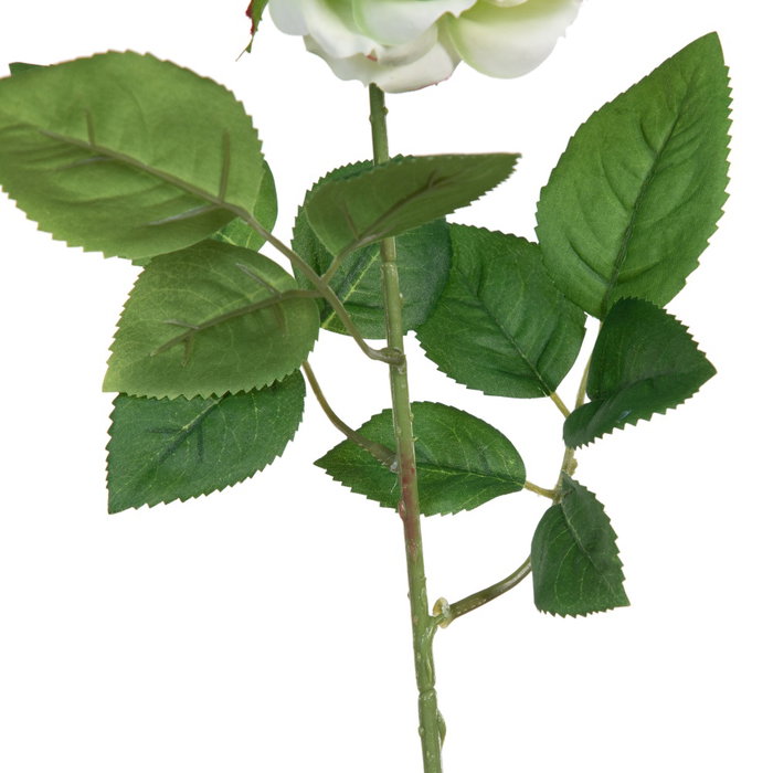 Flor Rosa Verde Artificial Decoración 14 X 16 X 43 cm (Set de 12)