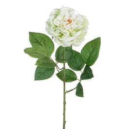 Flor Rosa Verde Artificial Decoración 14 X 16 X 43 cm (Set de 12)