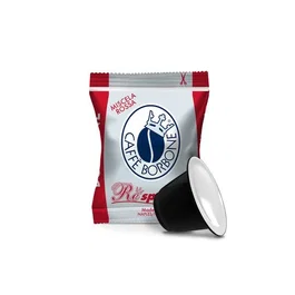 Borbone Respresso Cápsulas de café compatibles con Nespresso Miscela Roja 100pz