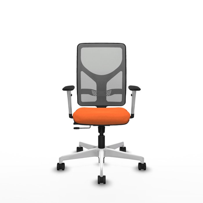 PIQUERAS Y CRESPO Silla de oficina Motilla Naranja y Gris