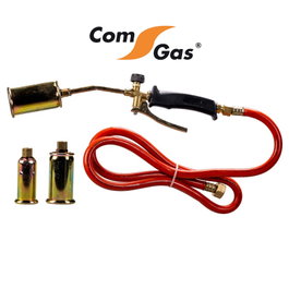 COMGAS Kit Soplete a Manguera 1.5 m con Gatillo y 3 Boquillas