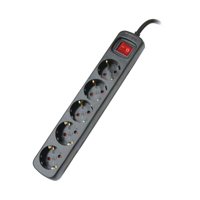 Regleta Silver Electronics 9645 Negro