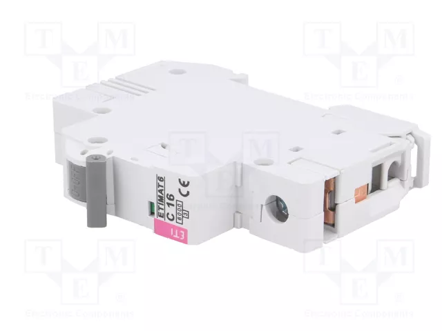 ETI POLAM Interruptor magnetotérmico ETIMAT 6 1P C16 6kA