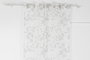 DKD Home Decor Cortina Oriental Gris Claro Blanco Poliester Visillo Hojas 270 x 140 cm (2 Unidades)