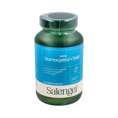SALENGEI Active Homocystrol+Tmg 60Cap. con Betaína, Colina, Ácido Fólico, B2, B6 y B12 para el Metabolismo de la Homocisteína