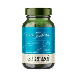 SALENGEI Active Homocystrol+Tmg 60Cap. con Betaína, Colina, Ácido Fólico, B2, B6 y B12 para el Metabolismo de la Homocisteína