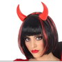 Diadema con cuernos rojos demonio con luz