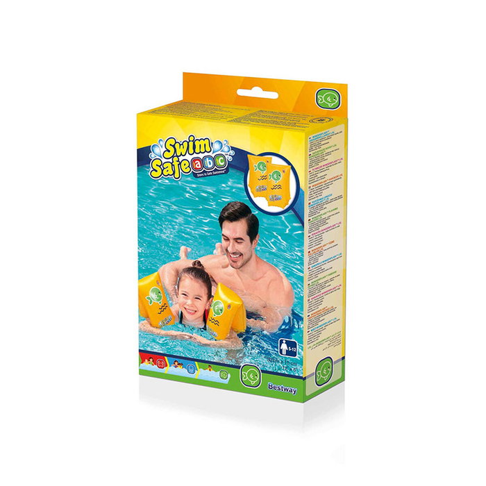 Bestway Manguitos Hinchables de Seguridad para Niños 30x15 cm - Amarillo