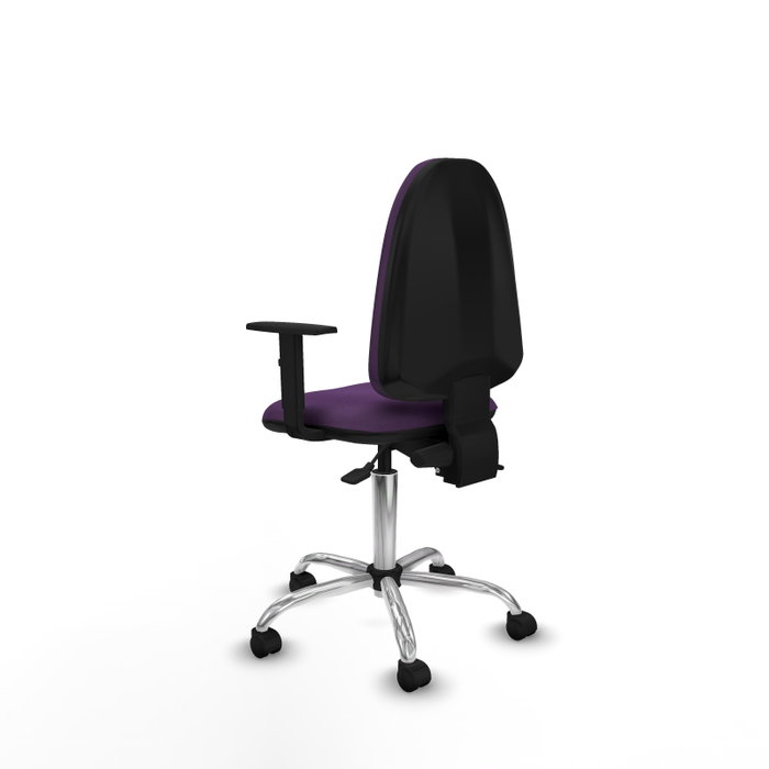 PIQUERAS Y CRESPO Silla de oficina Aýna con mecanismo Asincro, Tela Morada