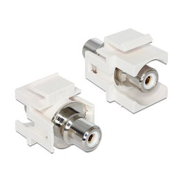 DeLOCK Módulo Keystone Cinch Buchse RCA Blanco 86307