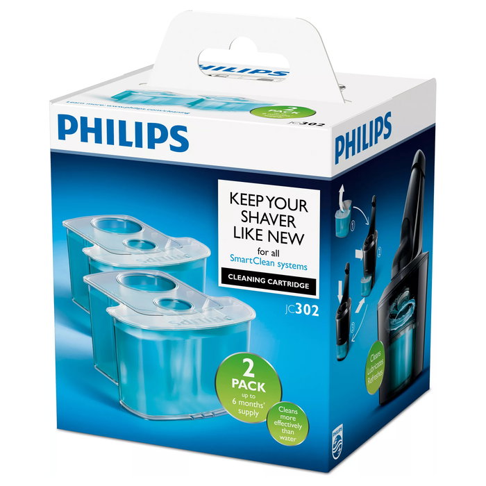 Philips JC 302/50 Cartuchos de limpieza (Pack de 2) de 170 ml cada uno Philips JC 302/50 Cartuchos de limpieza (Pack de 2) de 170 ml cada uno