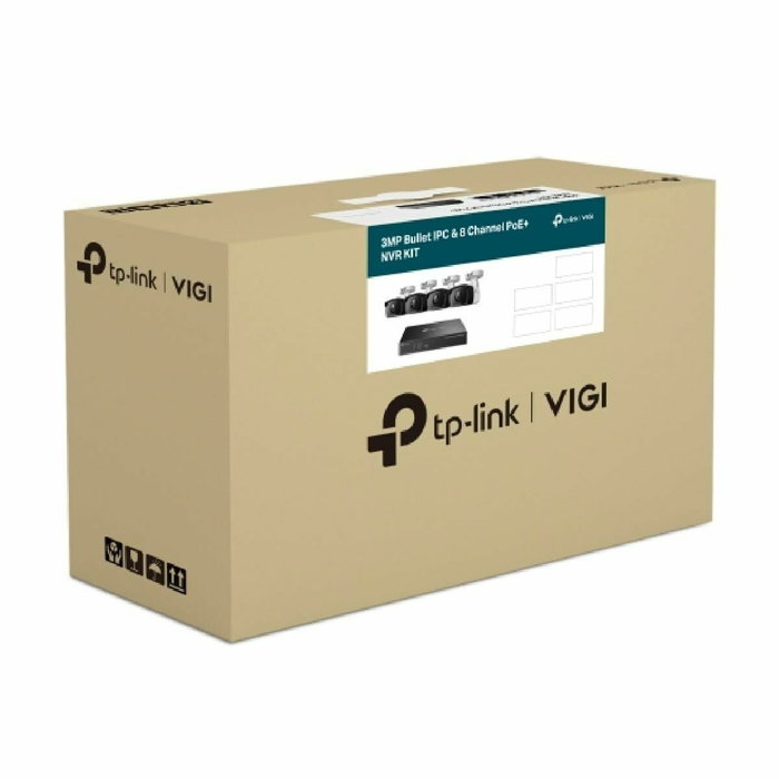Tp-Link VIGI Kit de videovigilancia 3MP con 4 cámaras Bullet C330I y NVR de 8 canales PoE+ Tp-Link VIGI Kit de videovigilancia 3MP con 4 cámaras Bullet C330I y NVR de 8 canales PoE+