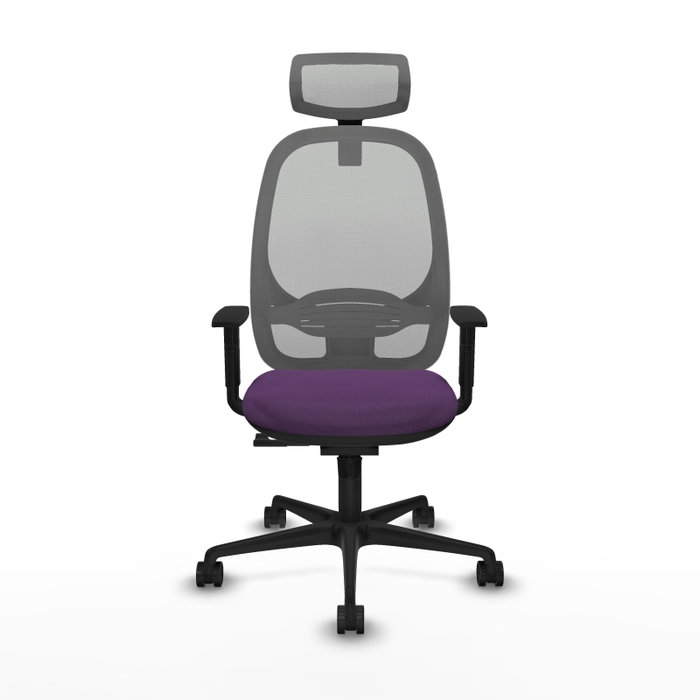 PIQUERAS Y CRESPO Silla de oficina Cilanco con mecanismo Sincro, Morado y Gris PIQUERAS Y CRESPO Silla de oficina Cilanco con mecanismo Sincro, Morado y Gris