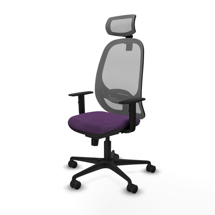 PIQUERAS Y CRESPO Silla de oficina Cilanco con mecanismo Sincro, Morado y Gris PIQUERAS Y CRESPO Silla de oficina Cilanco con mecanismo Sincro, Morado y Gris