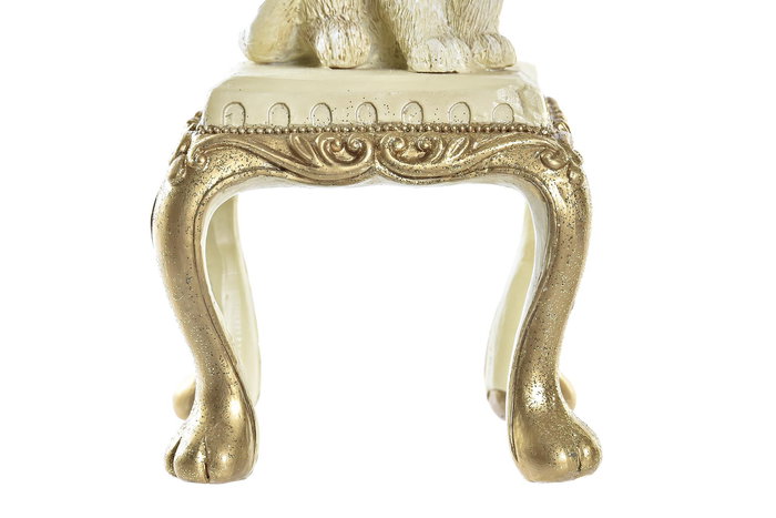 DKD Home Decor Figura Navidad Moderna Dorado Beige 8 x 8 x 15.5 cm