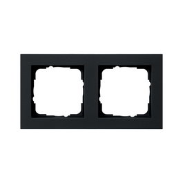 GIRA 021209 Placa ciega de 2 módulos Gris
