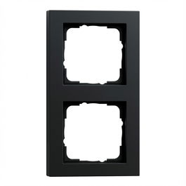 GIRA 021209 Abdeckrahmen 2f Gira E2 Schwarz