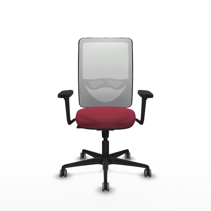 PIQUERAS Y CRESPO Silla de oficina Zulema con Mecanismo Sincro, Granate y Blanco PIQUERAS Y CRESPO Silla de oficina Zulema con Mecanismo Sincro, Granate y Blanco