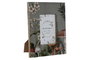 DKD Home Decor Mushrooms 24 Marco de Fotos 10x15 cm Azul Natural Mango y Cristal