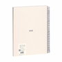 Milán Cuaderno A4 con espiral metálica, tapa dura y 80 hojas beige