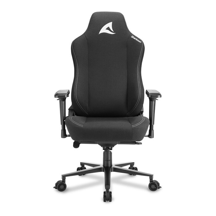 Sharkoon SKILLER SGS40 Silla de oficina giratoria ergonómica, negro, tapicería de tela, reposabrazos 4D, 150 kg, SGS40