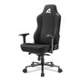 Sharkoon SKILLER SGS40 Silla de oficina giratoria ergonómica, negro, tapicería de tela, reposabrazos 4D, 150 kg, SGS40