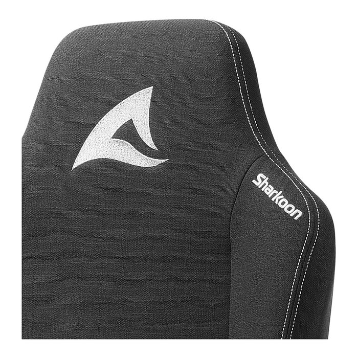 Sharkoon SKILLER SGS40 Silla de oficina giratoria ergonómica, negro, tapicería de tela, reposabrazos 4D, 150 kg, SGS40