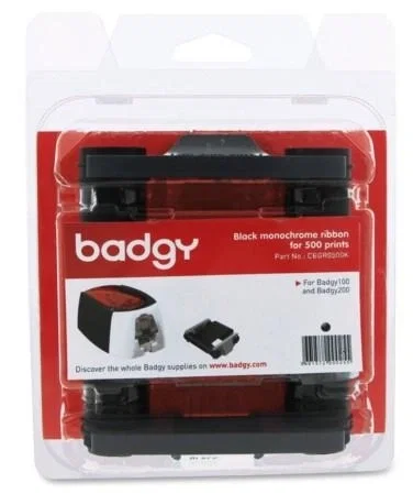 Evolis Cinta Monocromo Negra para Badgy100/Badgy200 - 500 Impresiones