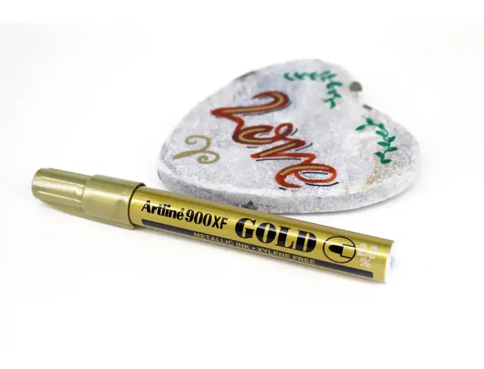 Artline EK-900 Marcador Permanente Tinta Metálica Oro Punta Redonda 2.3 mm