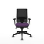 PIQUERAS Y CRESPO Silla de oficina Horna con mecanismo Sincro, Morado y Negro