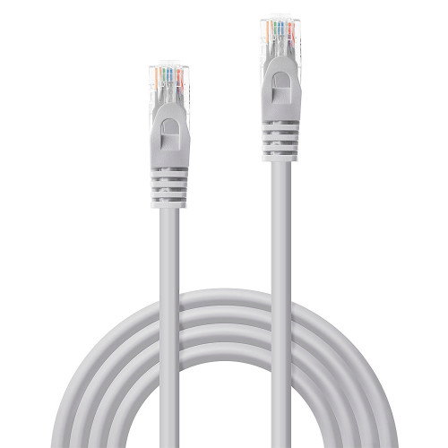Lindy Cable de red Cat6 U/UTP 10 m Gris RJ-45