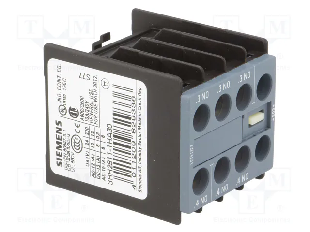 SIEMENS 3RH2911-1HA30 Contactores auxiliares S0, S00, S2