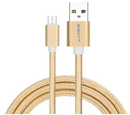 Eightt ECM-1G Cable USB 2.0 A a Micro USB B 1m Trenzado Nylon Oro - Carga y Sincronización