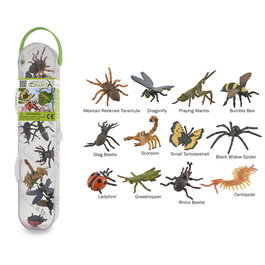 Collecta Tubo Mini Insectos y Arañas A1106-C - Figuras Educativas Reales Pintadas a Mano, Modelado Detallado, +3 Años