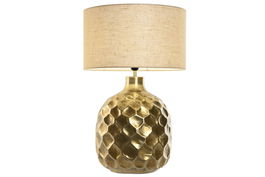 DKD Home Decor Lámpara Sobremesa Mundra Dorado 42 x 66 x 42 cm