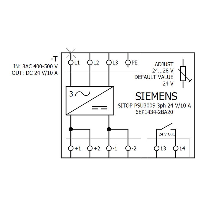 Siemens SITOP 6EP1434-2BA20 PSU300S 24 V/10 A