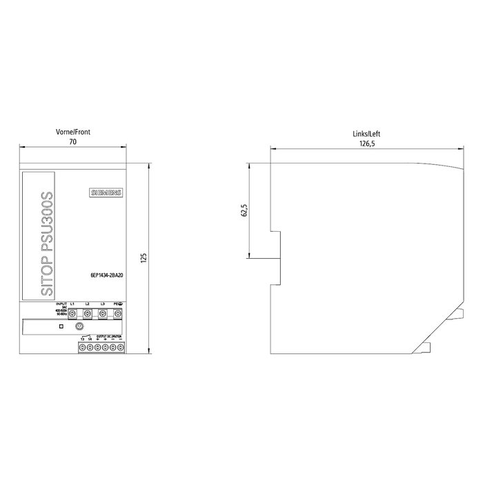 Siemens SITOP 6EP1434-2BA20 PSU300S 24 V/10 A