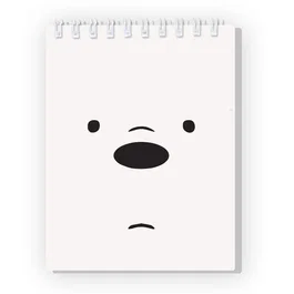 Libreta Espiral We Bare Bears Somos Osos Polar Blanco 120 Hojas