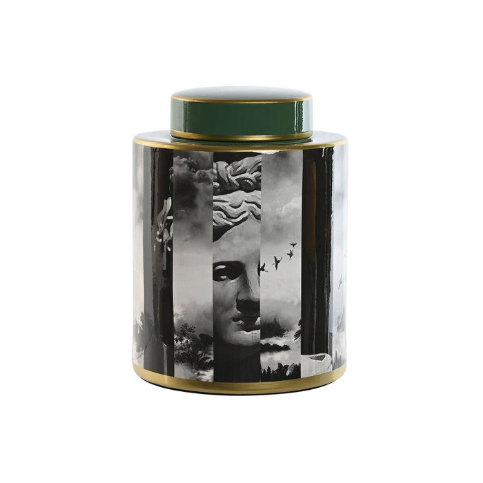 DKD Home Decor Tibor de Porcelana Verde JING ESTAT DKD Home Decor Tibor de Porcelana Verde JING ESTAT