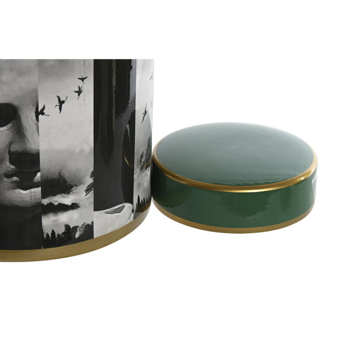 DKD Home Decor Tibor de Porcelana Verde JING ESTAT DKD Home Decor Tibor de Porcelana Verde JING ESTAT