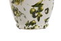 DKD Home Decor Jarrón Mediterráneo Olivo 25 Verde Blanco 13 x 35 x 13 cm (2 Unidades)